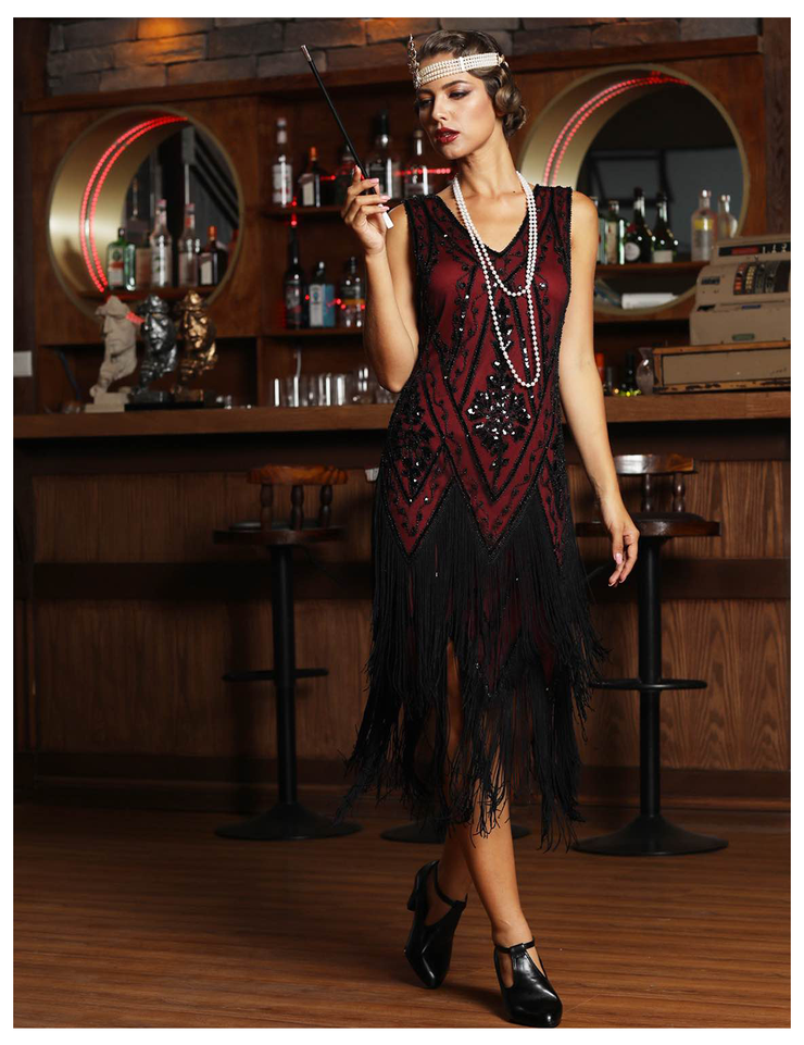 PrettyGuide Women's Sleeveless Roaring 20s Dress