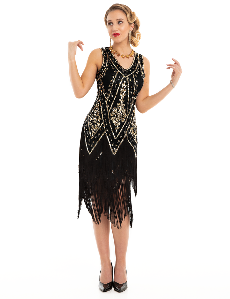 PrettyGuide Women's Sleeveless Roaring 20s Dress
