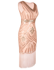 PrettyGuide Women's 1920s Flapper Dress Glam Sequin Inspired Beaded Cocktail Dress