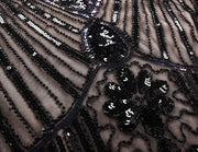 PrettyGuide Women 1920s Dress V Neck Beaded Sequin Deco Gatsby Inspired Flapper Dress