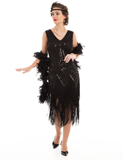 PrettyGuide Women's Sleeveless Roaring 20s Dress