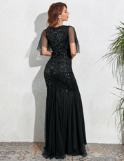 PrettyGuide Women's Mermaid Hem Maxi Long Formal Ball Gown