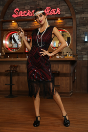 PrettyGuide Women's 1920s Flapper Dress Glam Sequin Inspired Beaded Cocktail Dress