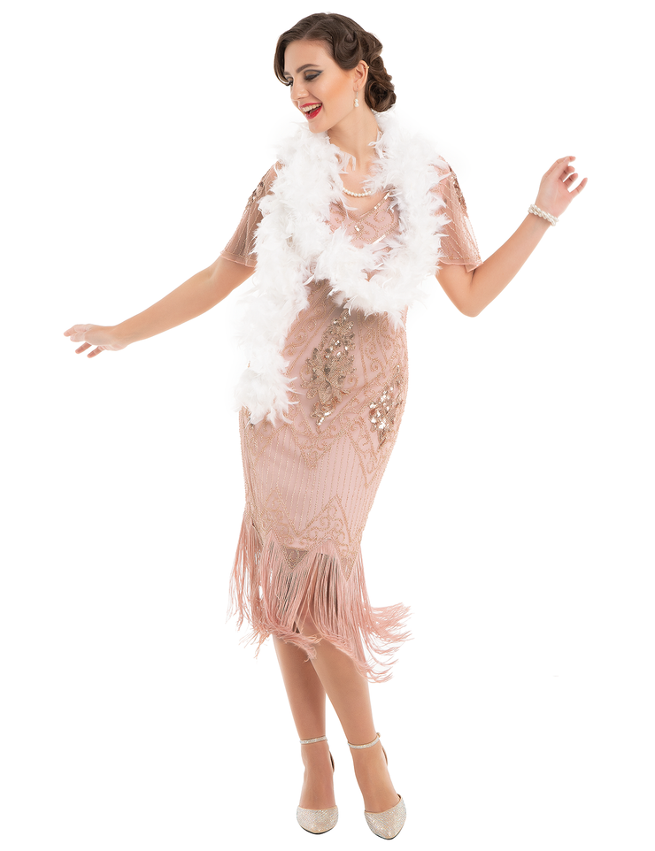PrettyGuide Women Great Gatsby Dress Short Sleeve