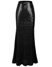 PrettyGuide Women's Glitter Sequin Maxi Skirt