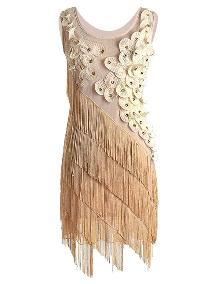 PrettyGuide Women's 1920s Beaded Fringe Scalloped Petal Plus Size Fla PrettyGuide Women's 1920s Beaded Fringe Scalloped Petal Plus Size Fla