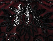 PrettyGuide Women's Flapper Dress Floral Embroidery Sequin Fringed Cocktail 1920s Dress