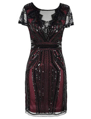 PrettyGuide Women Flapper Dress Sequin Inspired Cocktail Gatsby Dress