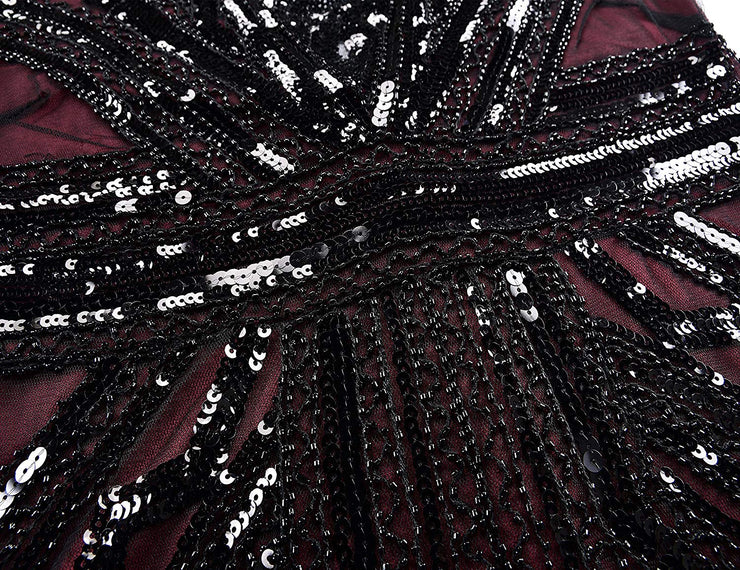 PrettyGuide Women Flapper Dress Sequin Inspired Cocktail Gatsby Dress