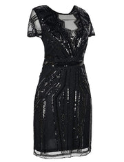 PrettyGuide Women Flapper Dress Sequin Inspired Cocktail Gatsby Dress