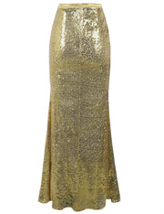 PrettyGuide Women's Glitter Sequin Maxi Skirt