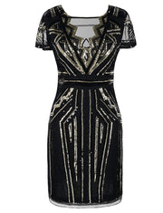PrettyGuide Women Flapper Dress Sequin Inspired Cocktail Gatsby Dress