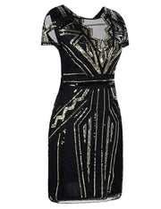 PrettyGuide Women Flapper Dress Sequin Inspired Cocktail Gatsby Dress