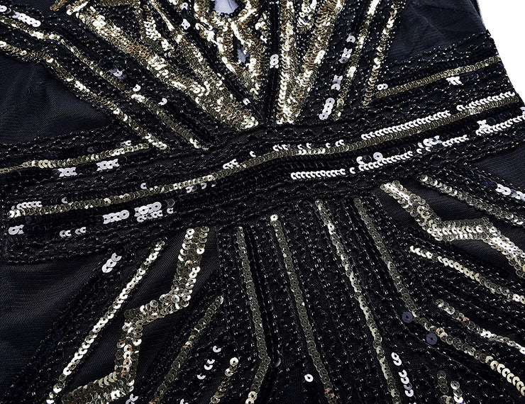 PrettyGuide Women Flapper Dress Sequin Inspired Cocktail Gatsby Dress