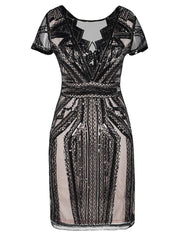 PrettyGuide Women Flapper Dress Sequin Inspired Cocktail Gatsby Dress
