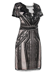 PrettyGuide Women Flapper Dress Sequin Inspired Cocktail Gatsby Dress
