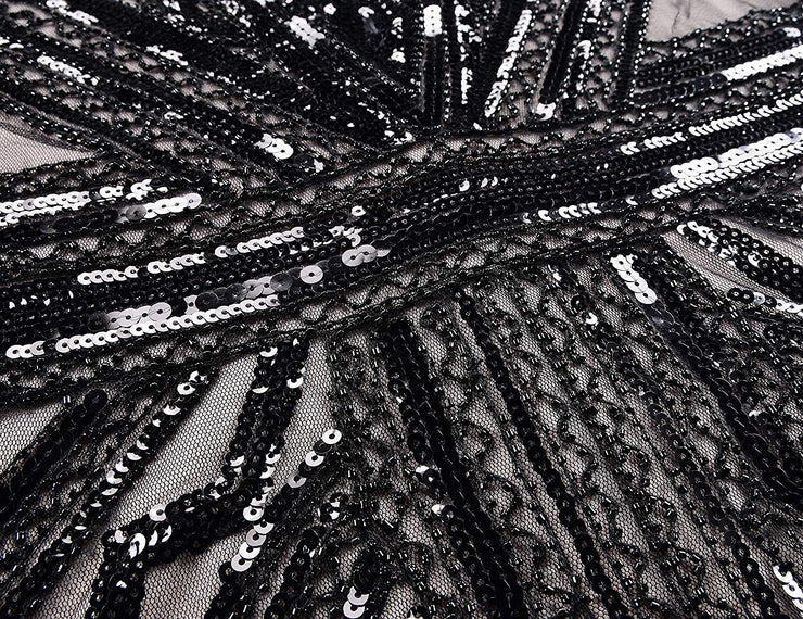 PrettyGuide Women Flapper Dress Sequin Inspired Cocktail Gatsby Dress